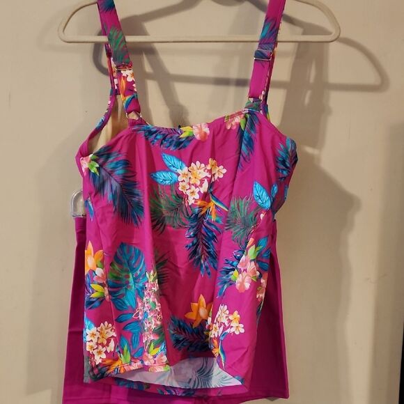 Pink and Tan Swimsuit Set - Picture 4 of 6